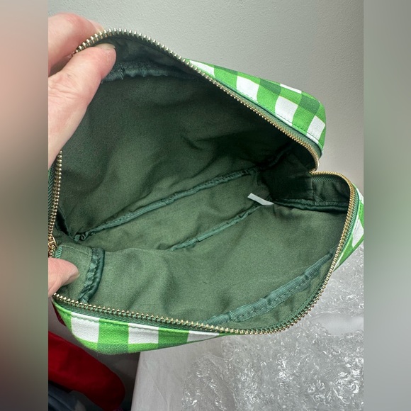 Cosmetic Pouch with Burgundy Ribbon - Picture 11 of 12